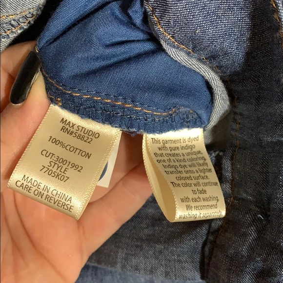 Max Studio NWT chambray cargo pant - Picture 8 of 8